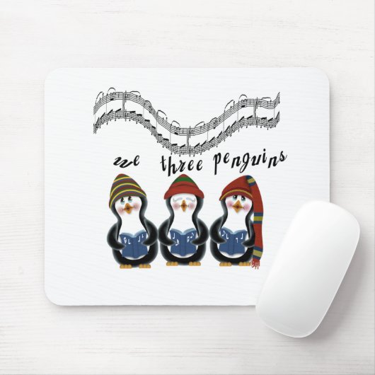 Wir drei Pinguine Holiday Tshirts und Geschenke Mousepad (Mit Mouse)