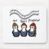 Wir drei Pinguine Holiday Tshirts und Geschenke Mousepad (Vorne)