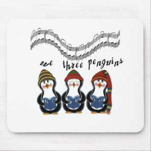Wir drei Pinguine Holiday Tshirts und Geschenke Mousepad