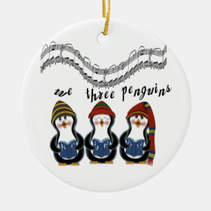 Wir drei Pinguine Weihnachtsschmuck