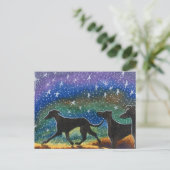 Wir drei Windhunde Postkarte (Stehend Vorderseite)