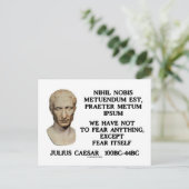 Wir dürfen nichts fürchten, außer uns selbst zu fü postkarte (Stehend Vorderseite)