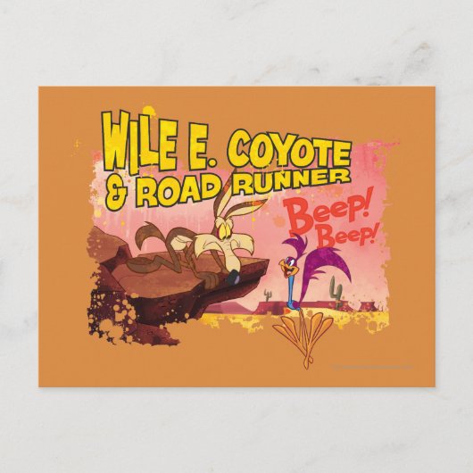 WIR E. COYOTE™ & ROAD RUNNER™ BEEP BEEP!™ POSTKARTE (Vorderseite)
