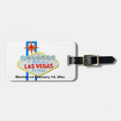 Wir Eloped nach Las Vegas Wedding Memento Gepäckanhänger (Vorderseite horizontal)