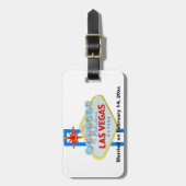 Wir Eloped nach Las Vegas Wedding Memento Gepäckanhänger (Vorderseite vertikal)