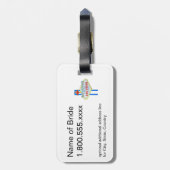 Wir Eloped nach Las Vegas Wedding Memento Gepäckanhänger (Rückseite vertikal)