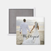 Wir Eloped Wedding Keyring Magnet (Vorderseite/Rückseite)