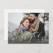 WIR ELOPIERT ANKÜNDIGUNGSPOSTKARTE (Vorne/Hinten)