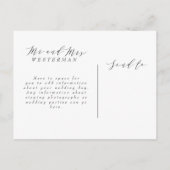 WIR ELOPIERT ANKÜNDIGUNGSPOSTKARTE (Rückseite)