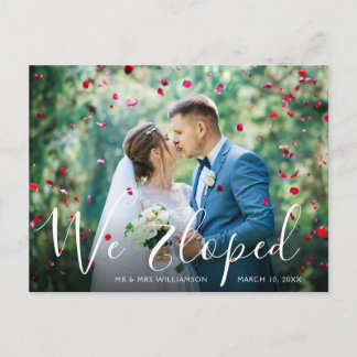 WIR ELOPIERT | Hochzeitsankündigung Postkarte