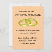 Wir Elopiert! Post Hochzeitsfeier Einladung (Vorderseite)