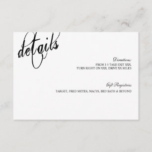 Wir entschieden auf immer Wedding Einzelkarte Begleitkarte