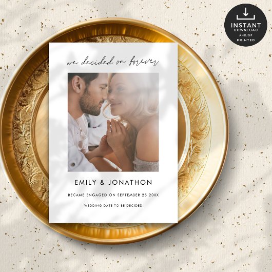 Wir entschieden uns für die Verlobung des ewigen F Ankündigung