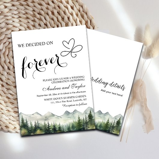 Wir entschieden uns für eine Lässige Hochzeit Einladung