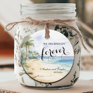 Wir entschieden uns für ewig elegante Hochzeit Geschenkanhänger
