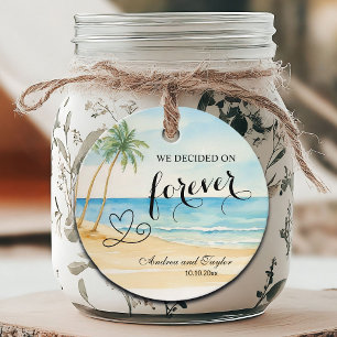 Wir entschieden uns für ewig elegante Hochzeit Geschenkanhänger