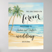 Wir entschieden uns für Forever Elegant Wedding We Poster (Vorne)