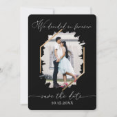 Wir entschieden uns für Forever Foto Verlobung Ret Save The Date (Vorderseite)