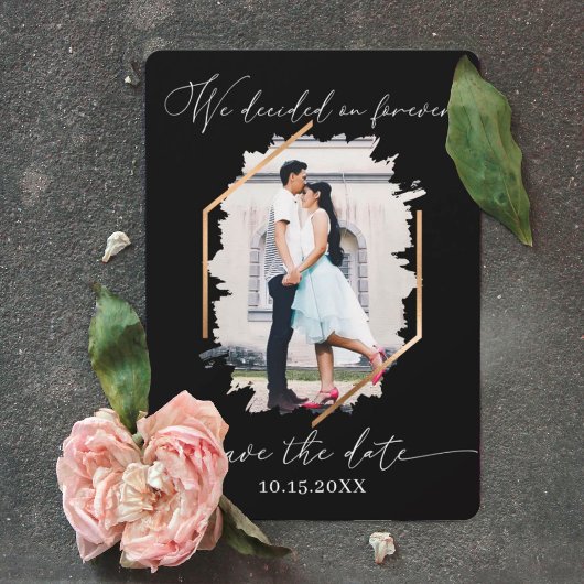 Wir entschieden uns für Forever Foto Verlobung Ret Save The Date