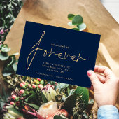 Wir entschieden uns für Forever Gold Navy Blue Save The Date