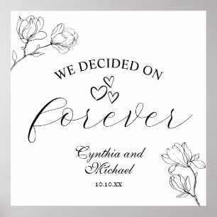 Wir entschieden uns für Forever Magnolia Line Art  Poster