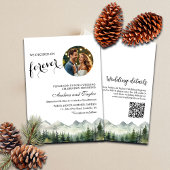 Wir entschieden uns für Forever QR Code und Foto W Einladung