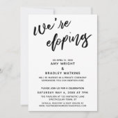 Wir entwickeln eine einfache, moderne Handschrift  Einladung (Vorderseite)