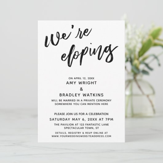 Wir entwickeln eine einfache, moderne Handschrift  Einladung (Stehend Vorderseite)