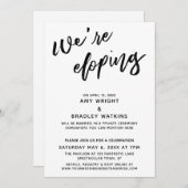 Wir entwickeln eine einfache, moderne Handschrift Einladung (Vorne/Hinten)