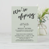 Wir entwickeln eine moderne Handschrift Typografie Einladung (Stehend Vorderseite)