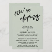 Wir entwickeln eine moderne Handschrift Typografie Einladung (Vorne/Hinten)