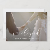 Wir entwickelten eine elegante Kalligraphie-Fotoka Ankündigung (Vorderseite)