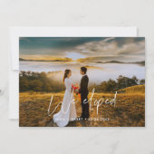 Wir entwickelten eine moderne Fotokarte Ankündigung (Vorderseite)