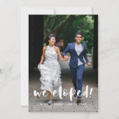 Wir entwickelten eine moderne Hochzeitskarte Ankündigung (Vorderseite)