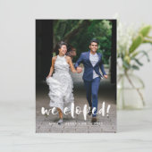 Wir entwickelten eine moderne Hochzeitskarte Ankündigung (Stehend Vorderseite)