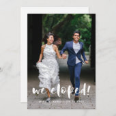 Wir entwickelten eine moderne Hochzeitskarte Ankündigung (Vorne/Hinten)