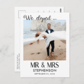 Wir entwickelten eine moderne minimalistische Ankü Postkarte (Vorne/Hinten)