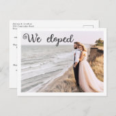 Wir entwickelten eine moderne minimalistische Ankü Postkarte (Vorne/Hinten)