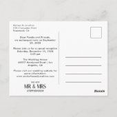 Wir entwickelten eine moderne minimalistische Ankü Postkarte (Rückseite)