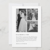 Wir entwickelten modernes Minimalistisches Schwarz Ankündigung (Rückseite)