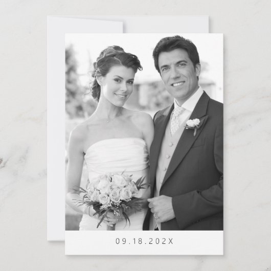 Wir entwickelten modernes Minimalistisches Schwarz Ankündigung (Vorderseite)