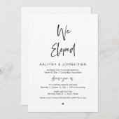 Wir entwickelten, Schwarzer Schriftart, Hochzeitsf Einladung (Vorne/Hinten)