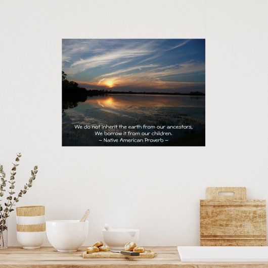 Wir erben die Erde nicht... Poster (Küche)