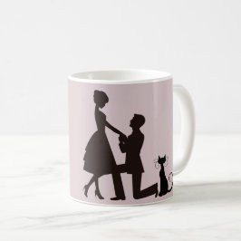 Wir erhalten meowied/verheiratete Ring-Tasse Kaffeetasse
