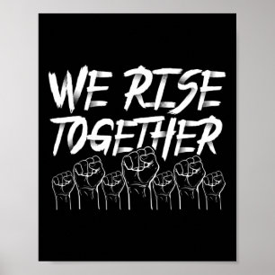 Wir erheben uns gemeinsam Black History Month Poster