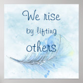 Wir erheben uns, indem wir andere Aquarellfederhal Poster (Vorne)