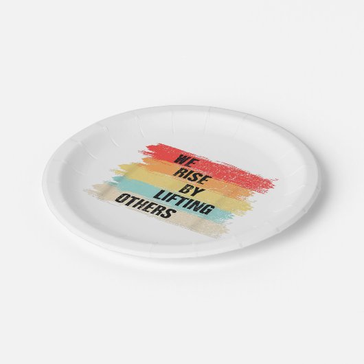 Wir erheben uns, indem wir andere Motivierend Zita Pappteller (Schrägansicht)
