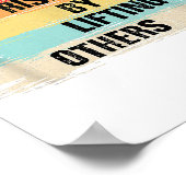 Wir erheben uns, indem wir andere Motivierend Zita Poster (Ecke)