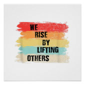 Wir erheben uns, indem wir andere Motivierend Zita Poster (Vorderseite)
