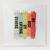 Wir erheben uns, indem wir andere Motivierend Zita Puzzle (Horizontal)